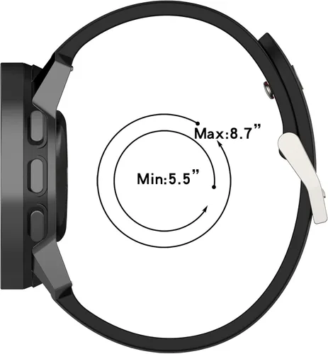 Miniatura 7 de Correa de silicona suave compatible con Fossil para hombre de 1.732 pulgadas Gen 6/Gen 5E de 1.732 pulgadas/Garrett/Julianna/Carlyle para hombre