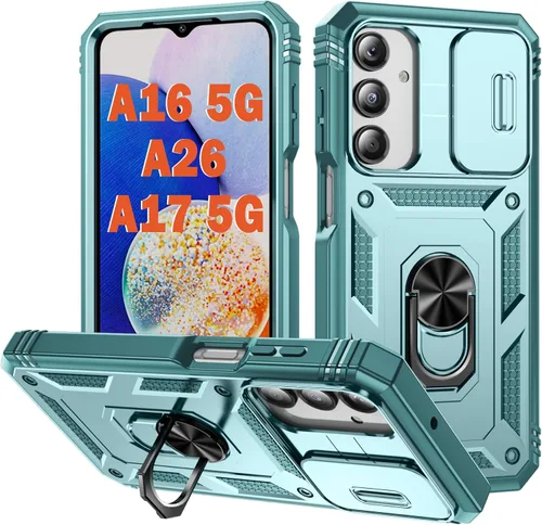 Miniatura 41 de PASNEW Funda para Samsung Galaxy A54, Soporte Metálico y Cubierta Deslizante para Cámara, Militar Multicapa Resistente de Cuerpo Completo a Prueba