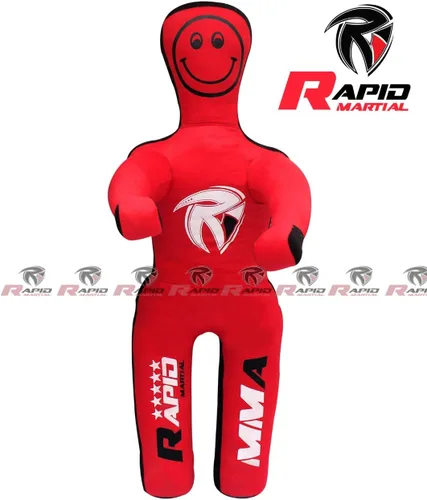 Miniatura 2 de Muñecos de práctica de boxeo de Jiu Jitsu para niños (4 pies y 48 pulgadas) sin rellenar, ninguno, rojo y negro