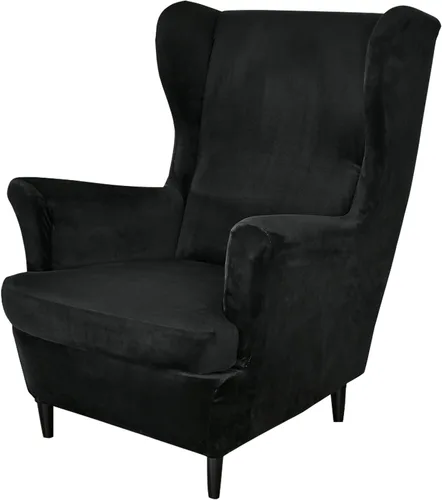 Miniatura 40 de GULI Wingback - Funda para silla de 2 piezas, fundas para silla de sillón, fundas de elastano para sofá, protector de muebles, lavable a máquina