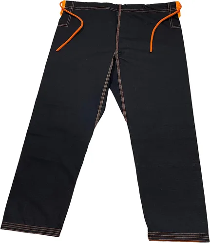 Miniatura 9 de Bjj Gi Con Puntada Naranja Bjj Gi Jiu Jitsu Kimonos Gi 100% Algodón Perl Tejido 450GSM