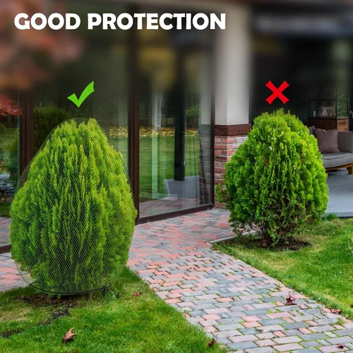 Miniatura 5 de codree 2 Piezas Red Anti-Ciervos para Arbustos - 7.8 x 7.8 Pies Cubierta de Red para Plantas Anti-Ciervos - Red de Malla Reutilizable para Plantas