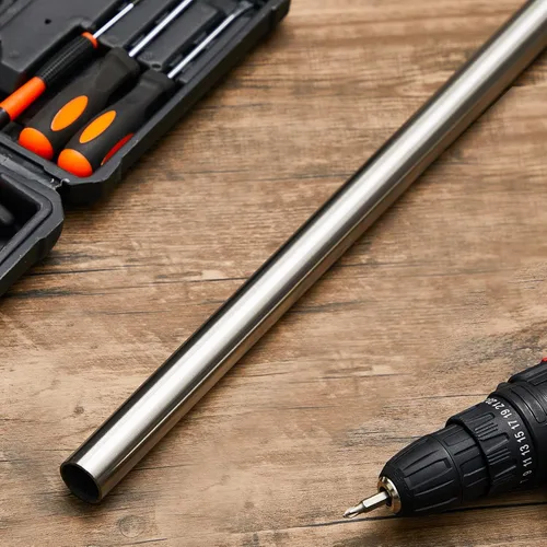 Miniatura 7 de Hicarer Tubería de Acero Inoxidable 304 de 1-1/2" DE, Grosor de Pared 0.06", Longitud 2 Pies, Tubo Redondo de Metal, Tubería de Acero Inoxidable
