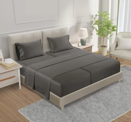 Miniatura 77 de Sábanas Twin XL 100% Algodón Para Cama Twin, Juego de Sábana Bajera Totalmente Elástica y Fundas de Almohada 800TC, Sábanas de Bolsillo Profundo 06