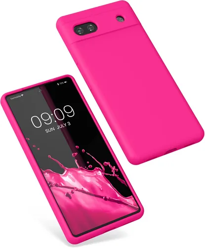 Miniatura 5 de kwmobile Funda Compatible con Google Pixel 6 Pro - Funda de teléfono de silicona TPU con acabado suave - Azul Arrecife