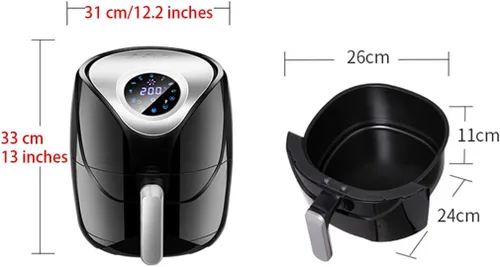 Miniatura 7 de Freidora de aire eléctrica para el hogar multifunción sin freidora, freidora electromecánica de papas fritas inteligentes totalmente automática