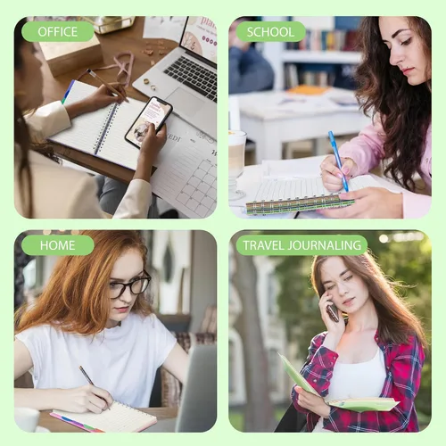 Miniatura 5 de Yoment Cuaderno de 5 materias con separadores de pestañas, cuaderno en espiral B5, 7 x 10 pulgadas, cuadernos rayados para trabajo de oficina
