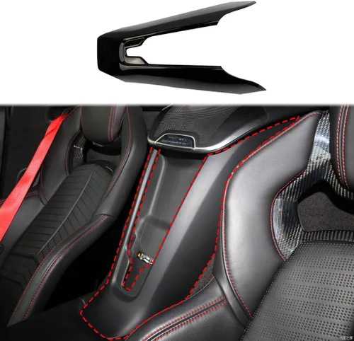 Miniatura 7 de crosselec Cubierta de Moldura de Control Central Interior de Fibra de Carbono para Chevrolet Corvette C8 2020-2025 (Entre Asientos)