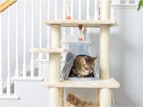 Miniatura 3 de Rascador Armarkat para gatos, estilo árbol, mueble Condo, con una altura de 60 pulgadas a 70 pulgadas
