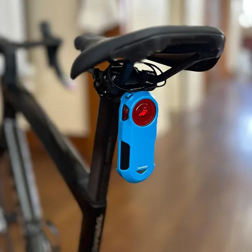 Miniatura 4 de Funda protectora azul para Garmin Varia RTL515 (cubierta + cordón), pesa solo 0.27 onzas, diseño ultrafino que permite señales GPS suaves, Funda