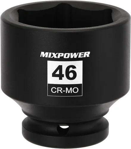 Miniatura 20 de MIXPOWER Juego de 6 puntos de 3/4 de pulgada de accionamiento profundo de impacto de casquillo - 33mm (métrico), CR-MO, casquillo de tuerca de eje