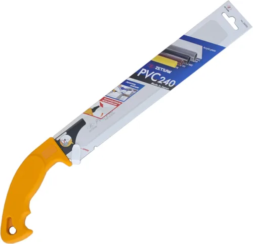 Miniatura 7 de Z-saw Sierra de tubo de PVC, sierra de tracción japonesa para tubos de PVC y PE, placas de plástico y acrílico, hoja reemplazable (PVC240)