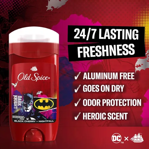 Miniatura 2 de Old Spice Desodorante sin aluminio para hombres, frescura 24/7 y aroma duradero, protección contra olores de larga duración, huele como un héroe