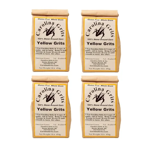 Miniatura 8 de Compañía Carolina Grits Sémola Amarilla Molida Tradicionalmente en Piedra, sin OGM, Grano Entero y Sin Gluten (Amarillo 1 Paquete (1 Libra))