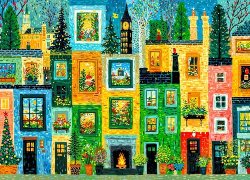 Miniatura 7 de Rompecabezas Cottage Life de 1000 Piezas para Adultos Vida en el Campo Rompecabezas de 1000 Piezas para Adultos