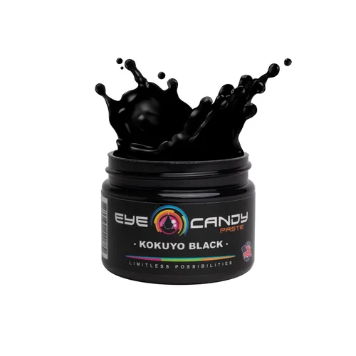 Eye Candy Pasta de pigmento de resina negra Kokuyo Black (pasta de 2 onzas) | Altamente pigmentada, ultrafina, versátil para múltiples aplicaciones