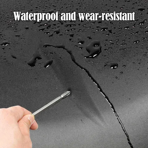 Miniatura 8 de Funda universal para asiento de motocicleta con elástico, cuero PU transpirable, funda impermeable para asiento para la mayoría de asientos de Negro