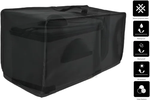 Miniatura 2 de Cubierta para freidora profunda, resistente al agua, compatible con freidora eléctrica OVENTE de 2 litros FDM2201BR/FDM2201CO (negro)