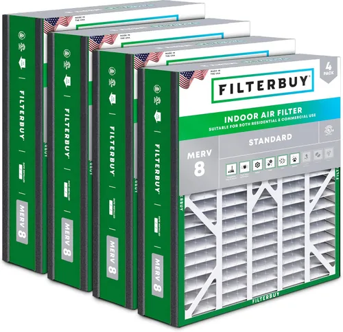 Miniatura 18 de Filterbuy Filtro de aire MERV 8 Essential Dust & Allergy Defense de 10 x 17 x 2 pulgadas (paquete de 4), filtros exteriores plisados electrostáticos