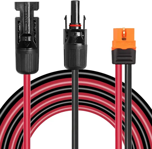 Miniatura 9 de MOOKEERF Cable solar a XT60i – 2 piezas de panel solar de 2 pies a XT60i adaptador adaptador cable de extensión para estación de energía portátil