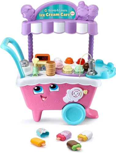 Miniatura 3 de LeapFrog Scoop and Learn Ice Cream Cart Deluxe (embalaje sin frustración), color rosa