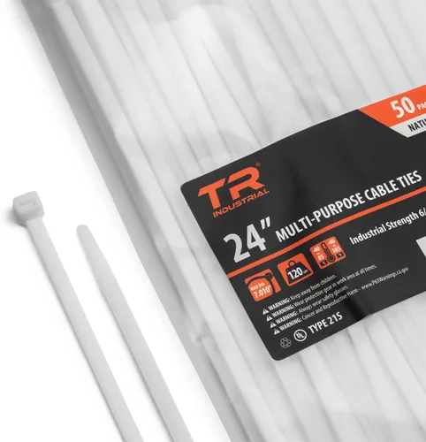 Miniatura 20 de Cable lazos multiuso TR Industrial TR88301 (100 piezas), 4 pulgadas, negro