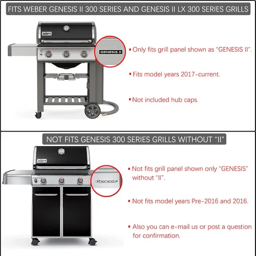 Miniatura 2 de Genesis II - Barras aromatizantes para Weber Genesis II Piezas de parrilla GS4 66032 66795 Barras de sabor Weber Genesis II 300 Series ii E-310 ii