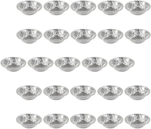 Miniatura 10 de Kichvoe 250pcs desechables tartas tartas tazas de papel de aluminio para tartas para hornear suministros de fiesta