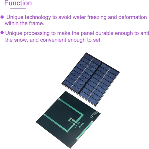 Miniatura 5 de DMiotech 9V 2W 4.528 in x 4.528 in Mini célula del panel solar para el proyecto de la energía eléctrica de DIY