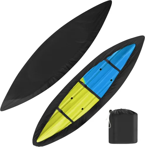 iCOVER Funda para Kayak, Fundas Impermeables para Kayak para Almacenamiento al Aire Libre, Funda Resistente al Polvo para Canoa para Almacenamiento,