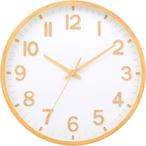 Miniatura 16 de Wall Clock, Modern 8 Inch Small Wall Clocks Battery Operated, Silent Non-Ticking Analog Classic for Office, Home, Bathroom, Kitchen, Bedroom
