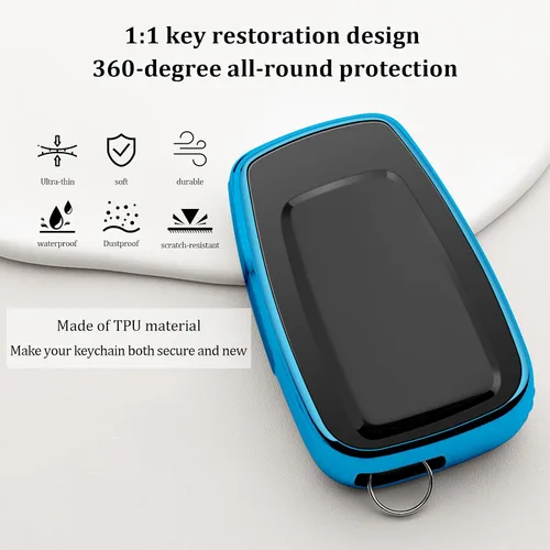 Miniatura 4 de Funda para llavero Toyota con 3 botones para 4Runner CHR Corolla Hatchback Prius RAV4