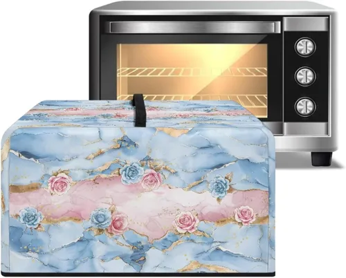 Miniatura 41 de Cubierta para horno de microondas a prueba de polvo, para encimera, freidora de aire, tostadora, horno, para decoración interior del hogar, L, 20.9