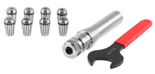 Miniatura 5 de Accusize Industrial Tools R8 Shank Plus 8 Pcs Sistema de Collet Er16, 3/32" - 3/8", 1 Llave en una Caja Ajustada, 0223-0944 3/32"-3/8", Alloy