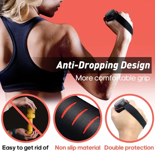 Miniatura 3 de LifeTech Juego de 2 mancuernas de 2.2 libras para caminar, con acolchado de espuma antideslizante, pesas de mano para correr de agarre suave