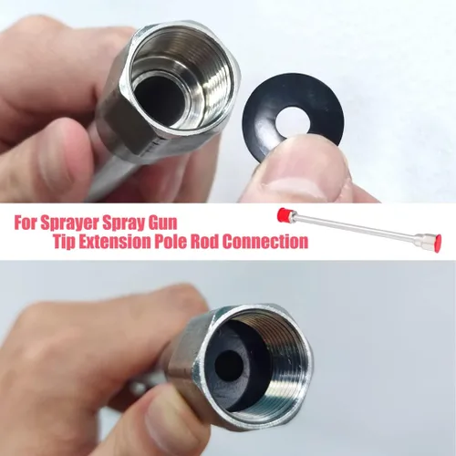 Miniatura 2 de 30 juntas de silicona para guía de rociador de pintura sin aire, accesorio y extensión de punta, para evitar fugas de pintura y agua