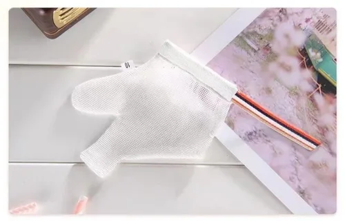 Miniatura 5 de Guantes de succión de pulgar para niños, guantes protectores de succión de pulgar para bebés, protector de parada para chupar los dedos (L)