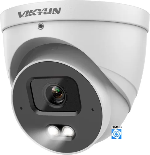 Miniatura 13 de VIKYLIN Cámara de seguridad IP 4K 8MP, DMSS/SmartPss Lite, cúpula Starlight con micrófono incorporado, ranura para tarjeta SD de 256 GB, lente