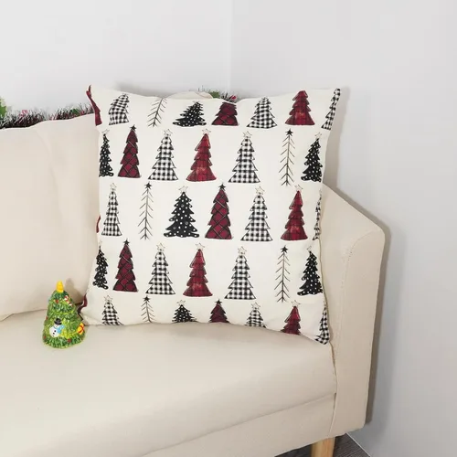 Miniatura 4 de TAJWE Juego de 2 fundas de almohada de Navidad de 18 x 18 pulgadas, fundas de almohada lumbar de invierno para sofá, decoración del hogar