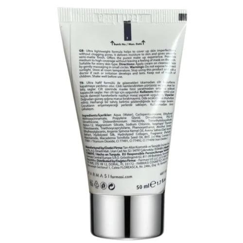 Miniatura 9 de FARMASi BB Cream Beauty Balm, hidratante tintado con SPF 15, acabado mate ligero, maquillaje facial de cobertura construible, 1.7 onzas líquidas, 01