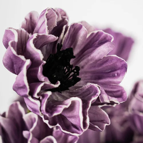 Miniatura 8 de Melorca&Guilla Flores Artificiales, 24 Piezas de 13.5 pulgadas Flores Falsas de Amapola Verde, Flores Sintéticas de Tacto Real, Flores de Seda