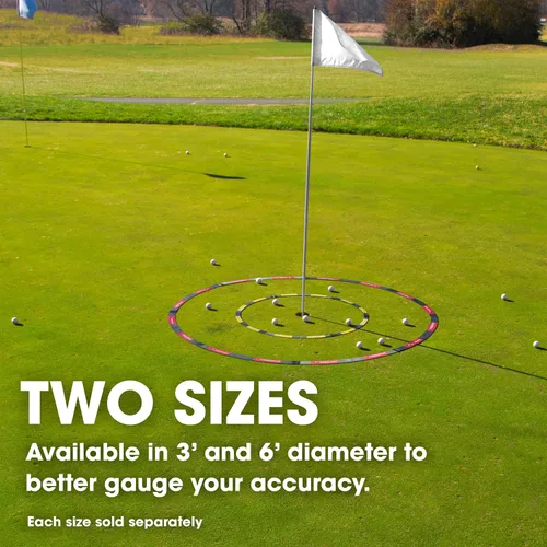 Miniatura 5 de EyeLine Golf Target Circle as Training Aid – Ideal for Chipping and Pitching – Super Thin with Foldable Configurations. Bright Color Markings Easy