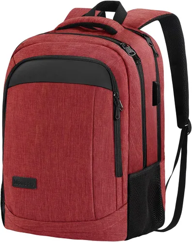 Miniatura 7 de Monsdle Mochila de viaje para laptop, mochilas antirrobo con puerto de carga USB, mochilas de viaje, bolsa de trabajo de negocios de 15.6 pulgadas