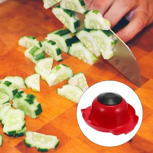 Miniatura 9 de DOITOOL Soporte de seguridad para cortar alimentos, protector de dedos para mandolina y rallador de verduras, 4.52 x 4.25 x 1.96 pulgadas, protector