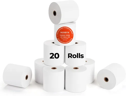 Miniatura 15 de MUNBYN Papel térmico de 3 1/8 x 230 pies, 10 rollos de papel de recibo compatibles con Star Micronics TSP100 TSP143 Epson impresora de recibos