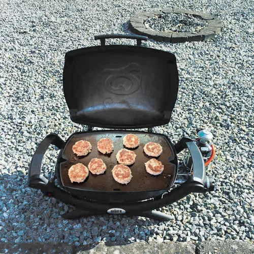 Miniatura 8 de 7582 Inserto de plancha de hierro fundido para parrillas Weber Q Series Q1200 Q1000 Q1400 Q100 Q120 Q140, pieza de repuesto de plancha de cocina
