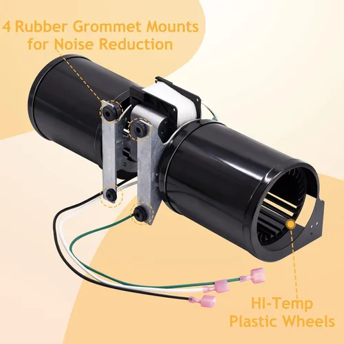 Miniatura 7 de Aftermarket 812-4900 Soplador de convección para estufas de leña Quadrafire Classic Bay 1200i, Quadra-Fire 4100i 4100 3100 3100i 4300, chimenea