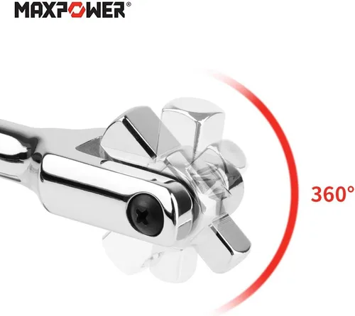 Miniatura 4 de MAXPOWER 1/2-pulgada y 3/8-pulgada de transmisión Barra de disyuntor de 24 pulgadas con mango flexible de doble transmisión