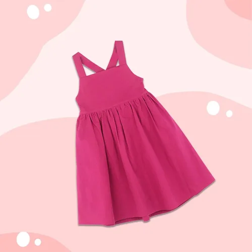 Miniatura 2 de Vestido camisola casual de color sólido para niños y niñas pequeñas, vestido de princesa para fiesta, vestido de princesa, vestido con bolsillo
