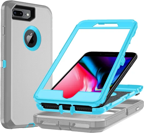 Miniatura 57 de Funda para iPhone X/i Phone Xs, 3 capas duradera funda de teléfono resistente protección para teléfono, a prueba de golpes a prueba de caídas a Negro